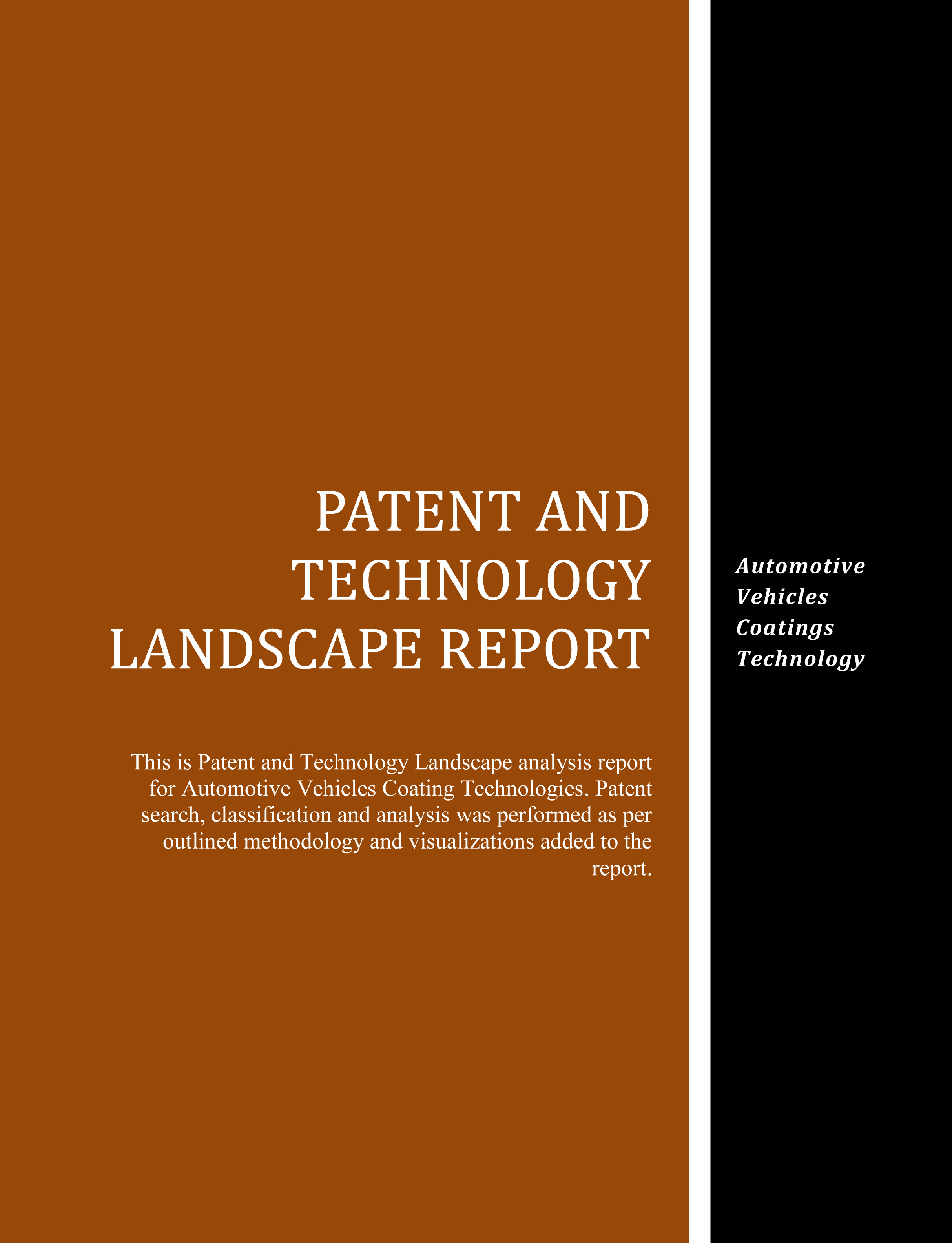 Automotive Vehicles Coatings Patent Technology Landscape Report