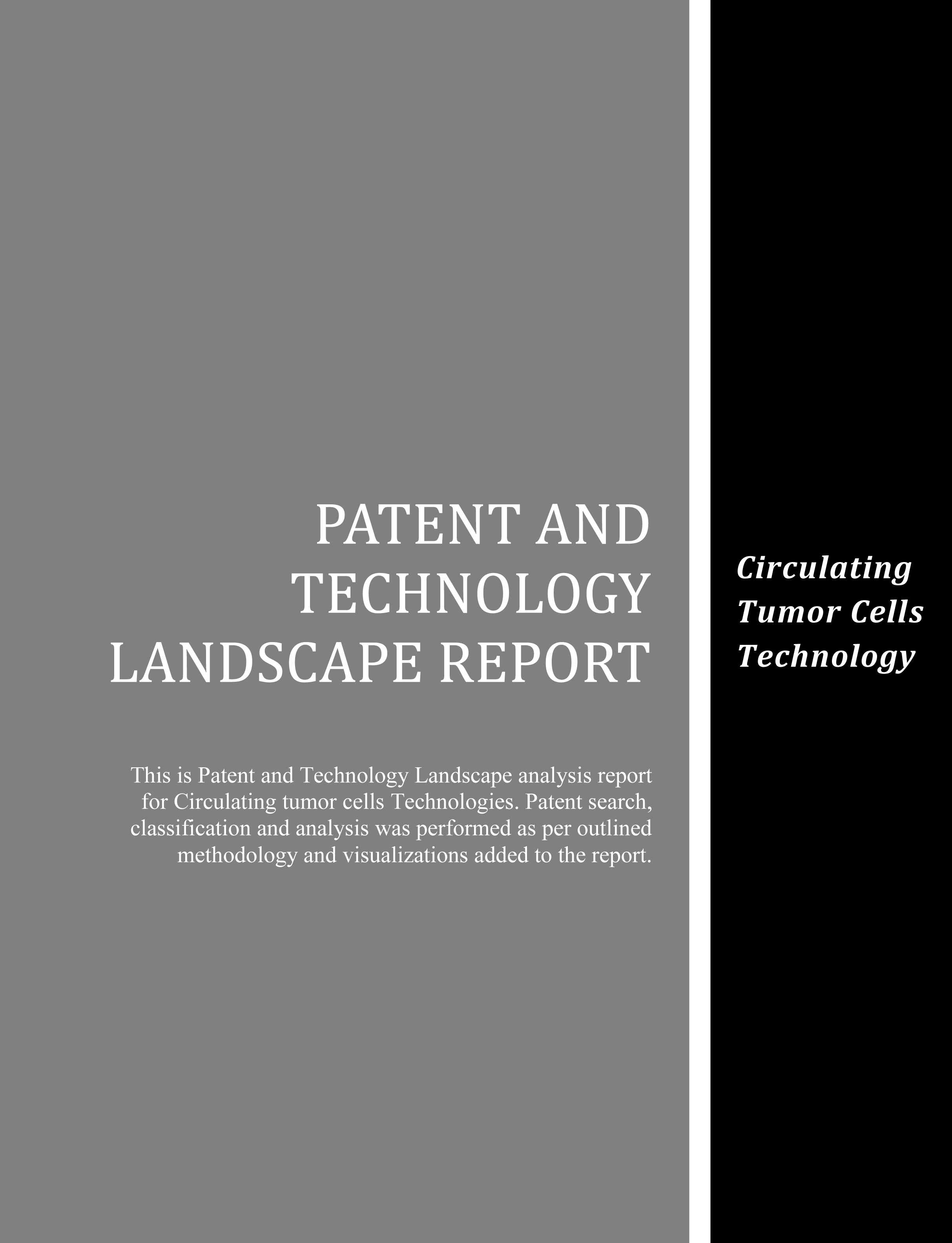 Circulating Tumor Cells Patent Landscape Report